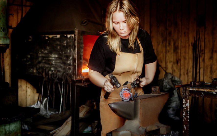 female blacksmith
