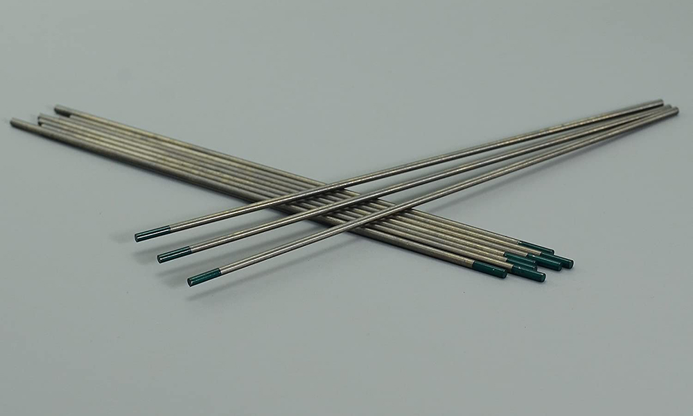 Green pure tungsten electrodes